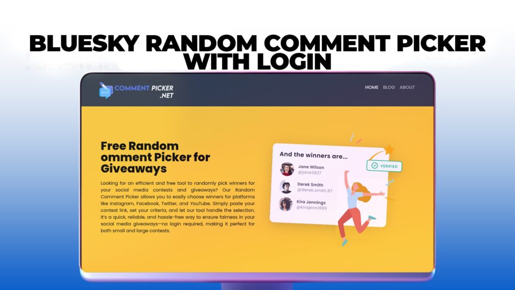 BlueSky Random Comment Picker With Login