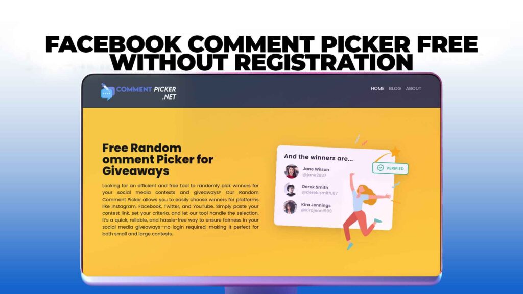 Facebook Comment Picker free without Registration